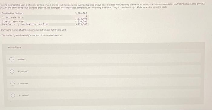 During the month, 35,000 completed units from jot