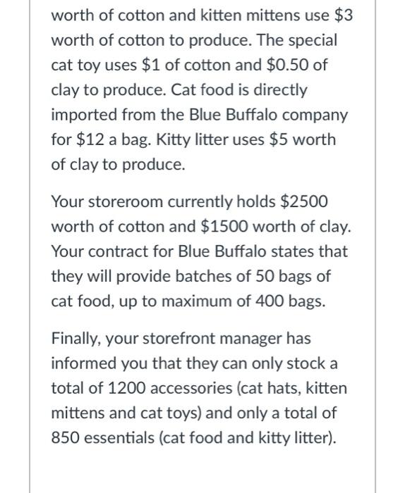 please solve using excel You work as the