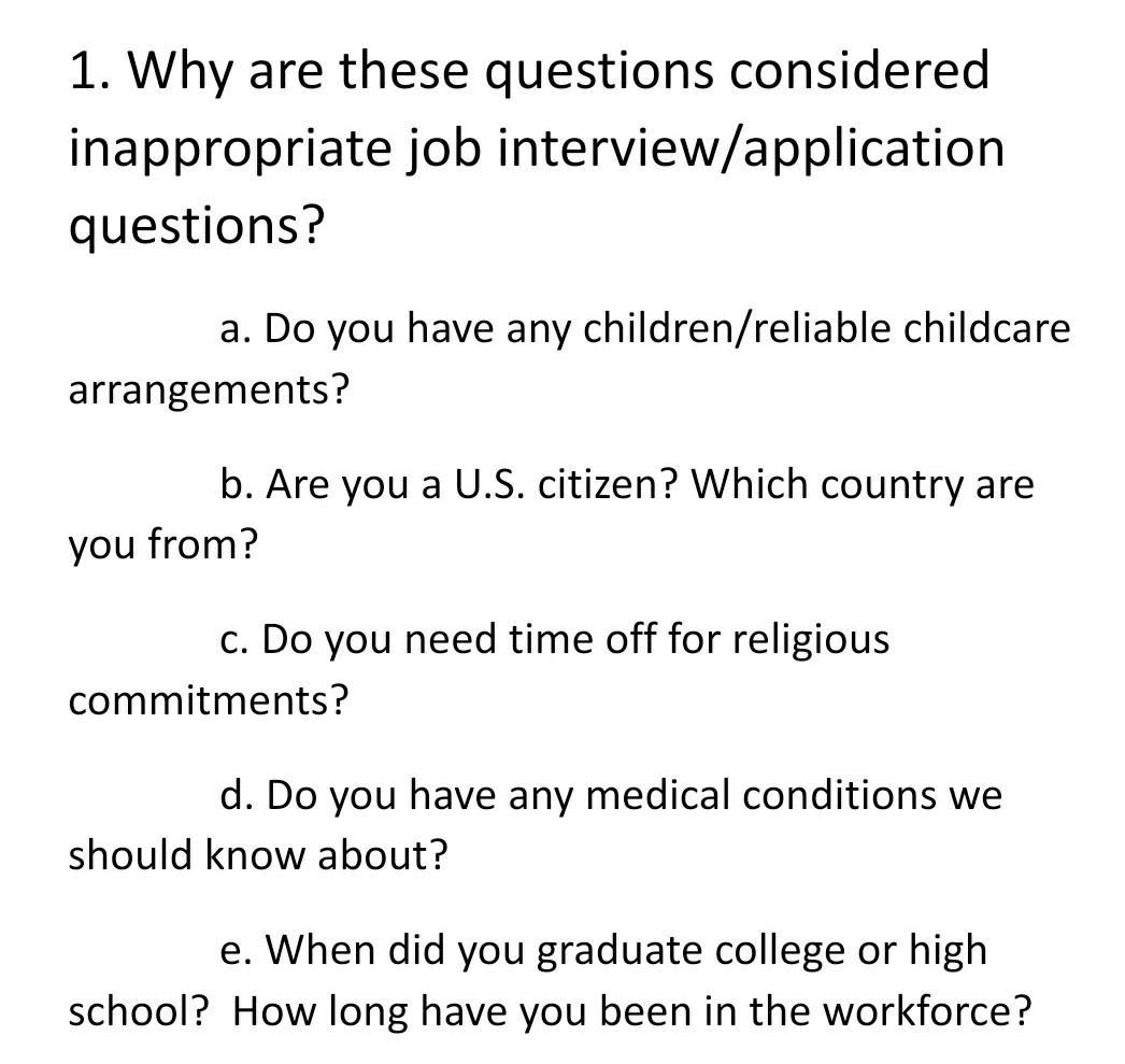 About 200 words only 1. Why are these questions