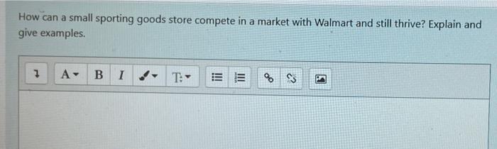 How can a small sporting goods store compete in a