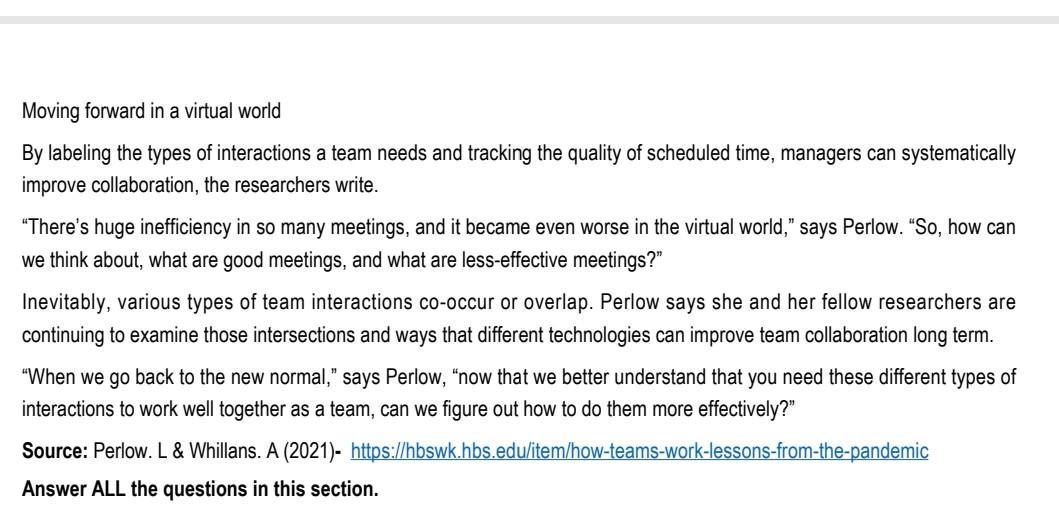 FORMATIVE ASSESSMENT 1 [100 Marks] How Teams