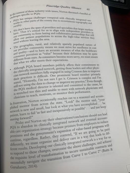 HAD509 Written Case Analysis Content and Format