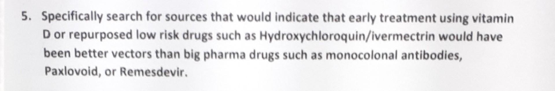 please help 5. Specifically search for sources