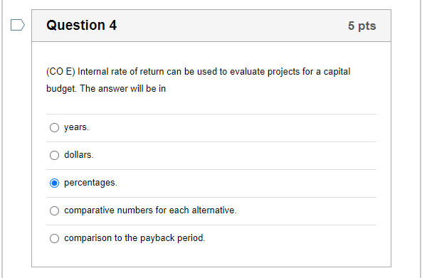 Question 1 5 pts (COG) This act protected