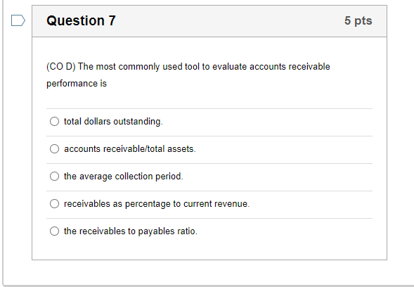 Question 1 5 pts (COG) This act protected