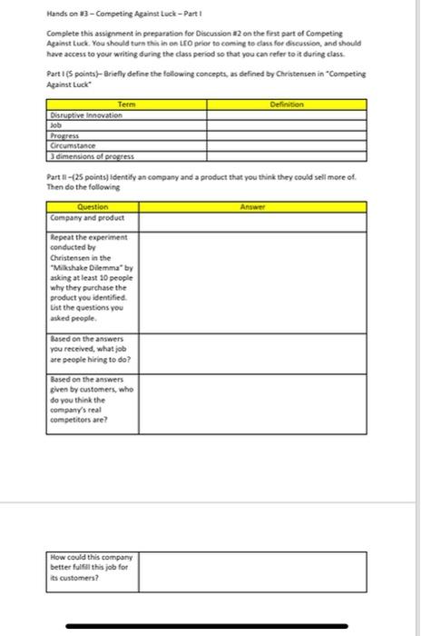 Hands on a 3 - Competing Against Luck - Part 1
