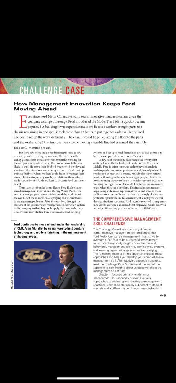 Question 6 CHALLENGE CASE E a new approach to