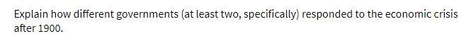 Explain how different governments (at least two,