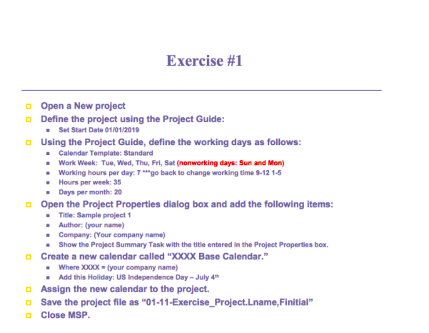 please use Microsoft Project and type step by