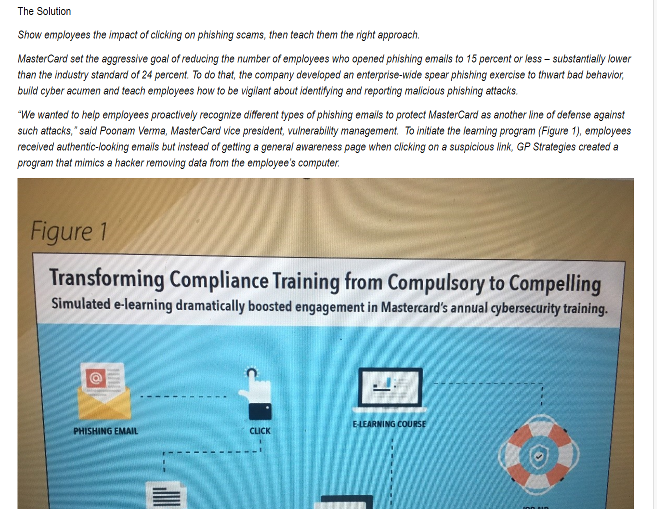 What do you think about the training programs and