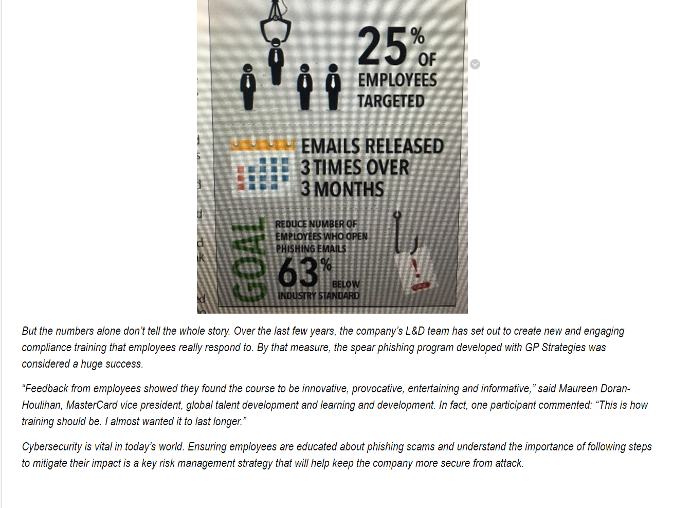 What do you think about the training programs and