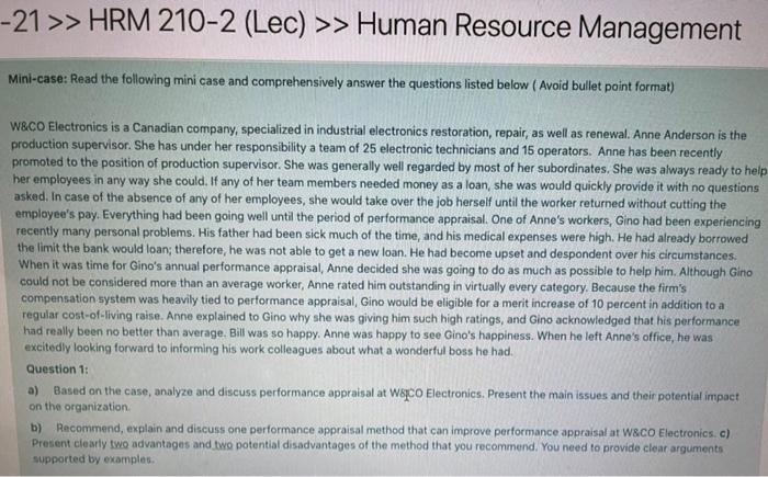 -21 >> HRM 210-2 (Lec) >> Human Resource
