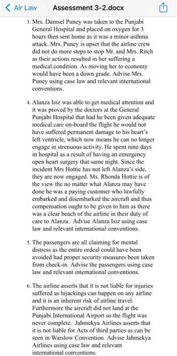 the questions are numbered from 1-6 1 < Air Law