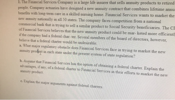 what major regulatory obstacle does financial