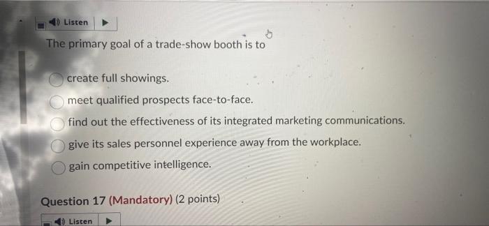 Listen is/are a category of out-of-home media