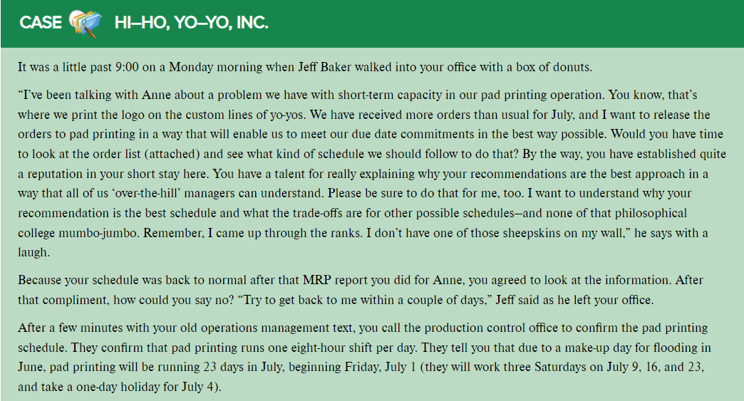 CASE HI-HO, YO-YO, INC. It was a little past 9:00