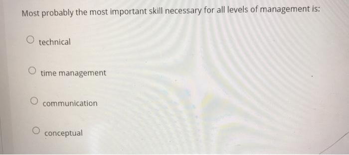 Most probably the most important skill necessary