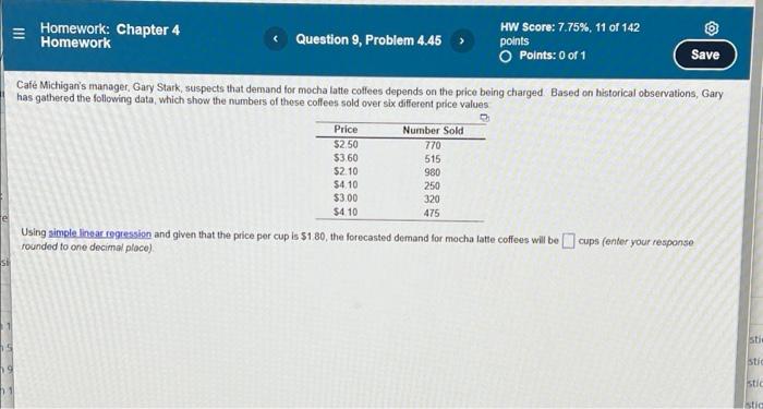 = Homework: Chapter 4 Homework Question 9,