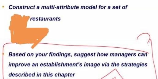 Construct a multi-attribute model for a set of