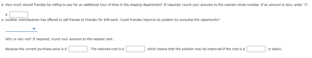 Problem 4-17 (Algorithmic) Frandec Company