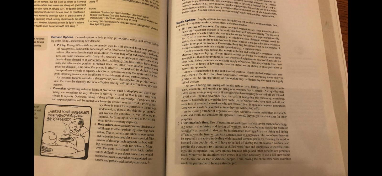 Identify and describe in detail two demand based