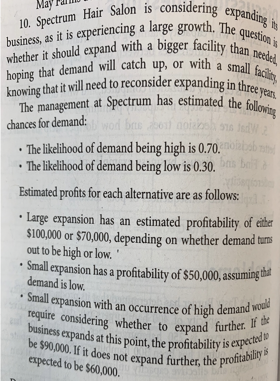 Draw a decision tree (1.5 points) Solve the tree