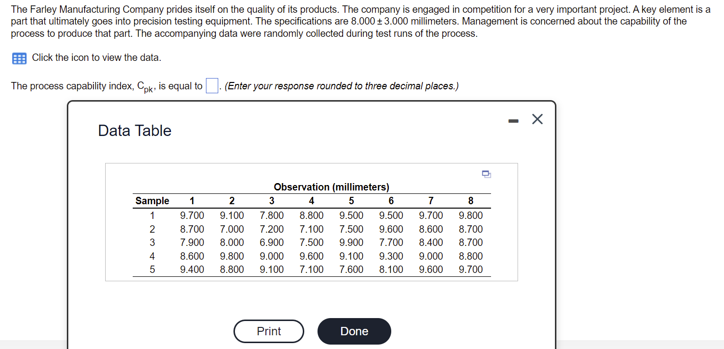 B) Assume that the process is in statistical
