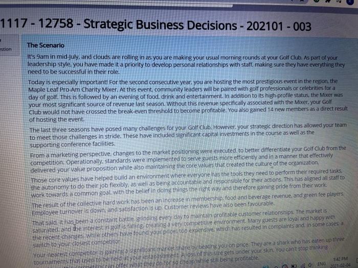 1117 - 12758 - Strategic Business Decisions -
