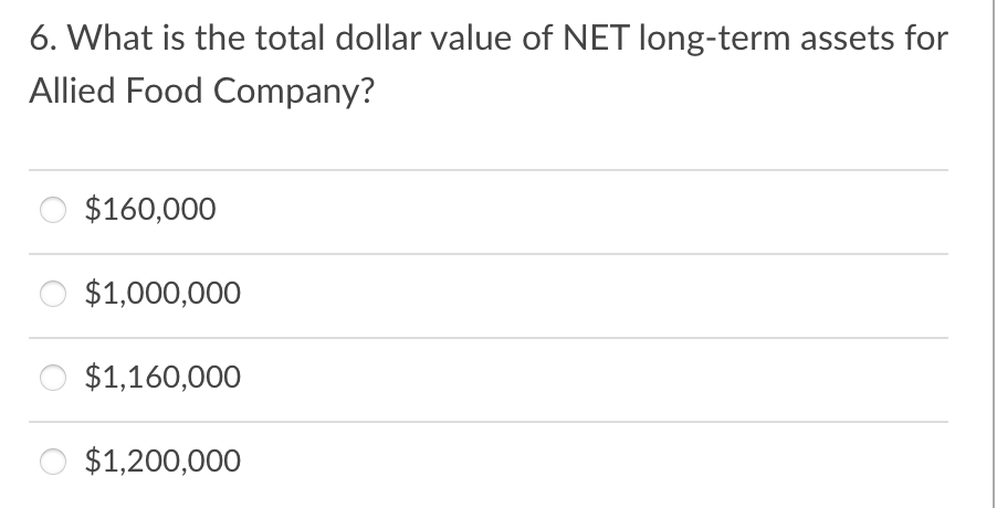 6. What is the total dollar value of NET