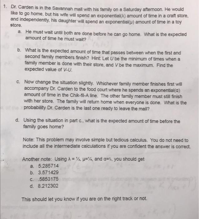 Dr. Carden is in the Savannah mall with his