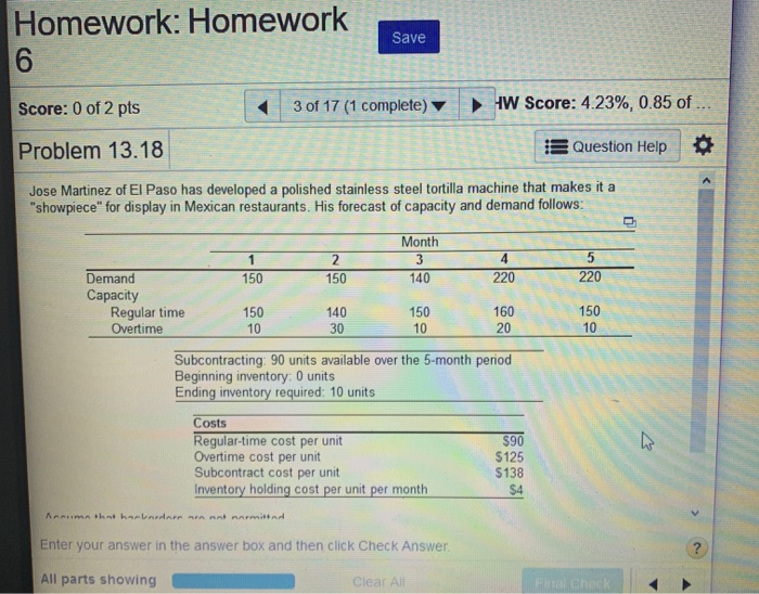 Homework: Homework 16 Save Score: 0 of 2 pts 3 of