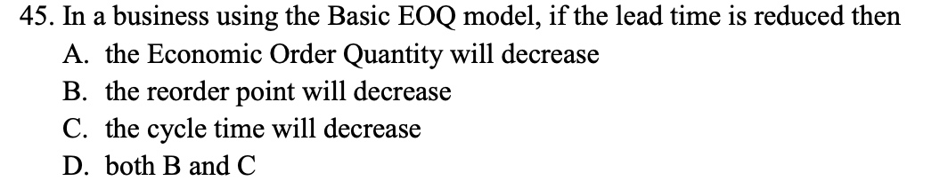 17. Suppose in a transportation model for cost,