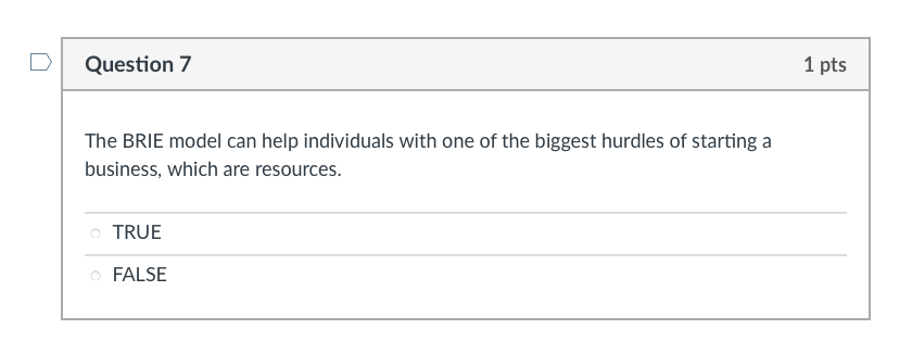 Question 23 1 pts All of these are