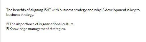 The benefits of aligning IS/IT with business