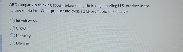 ABC company is thinking about re-launching their