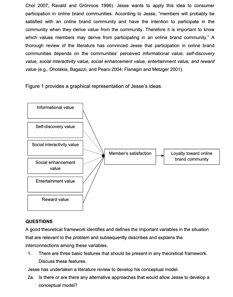 CASE CHAPTERS 4 and 5: THEORETICAL FRAMEWORK AND
