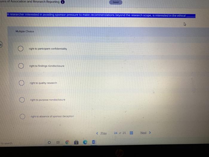 sures of Association and Research Reporting A