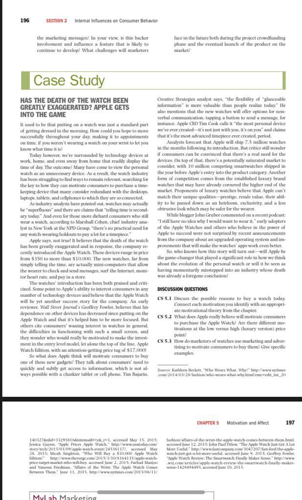 196 SECTION 2 Internal Influences on Consumer