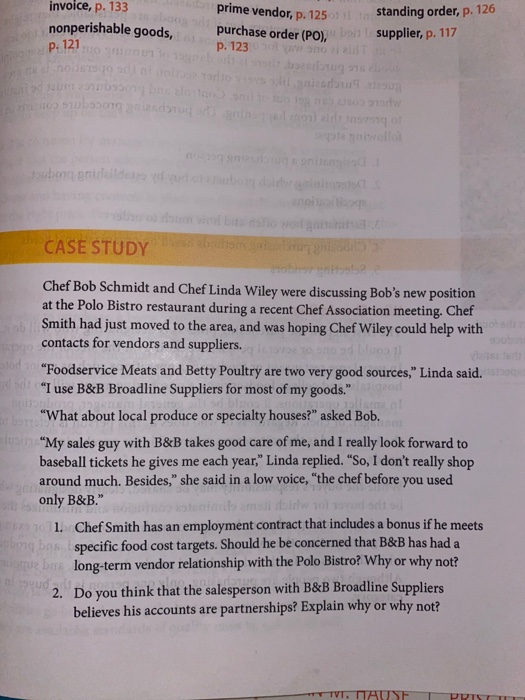 prime vendor, p. 125 in standing order, p. 126