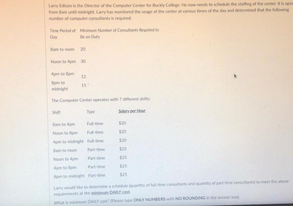 Larry Edison is the Director of the Computer