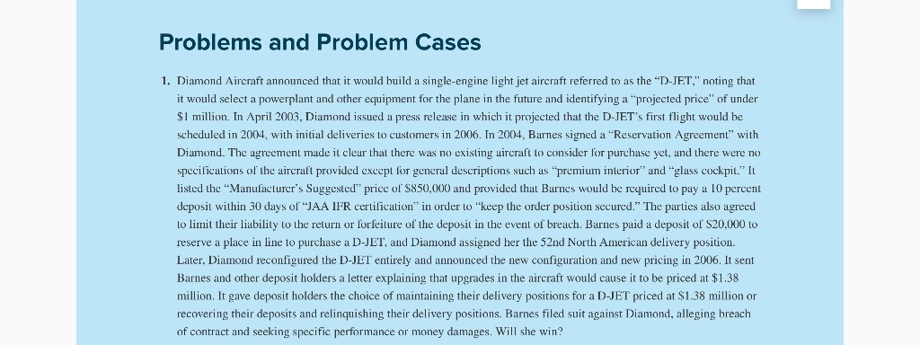 This problem involves an actual case. I want you