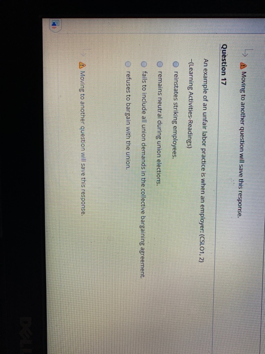 A Moving to another question will save this