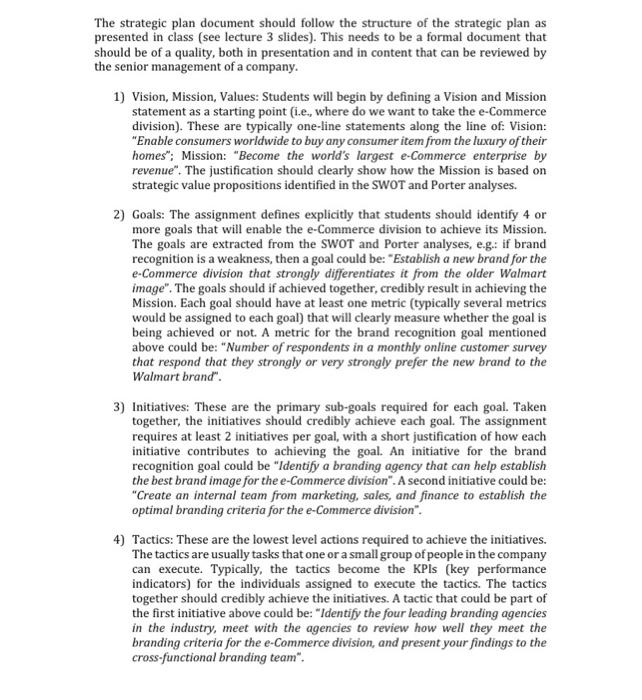 This case study requires students to develop a