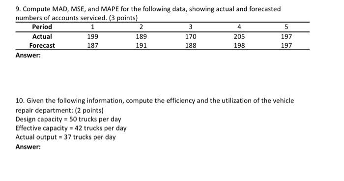 answer question 9&10 neatly ( no hand writing