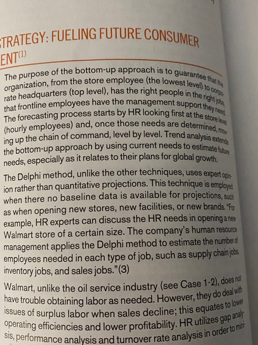 The orga rate that The . CASE 4-1 WALMART DEMAND