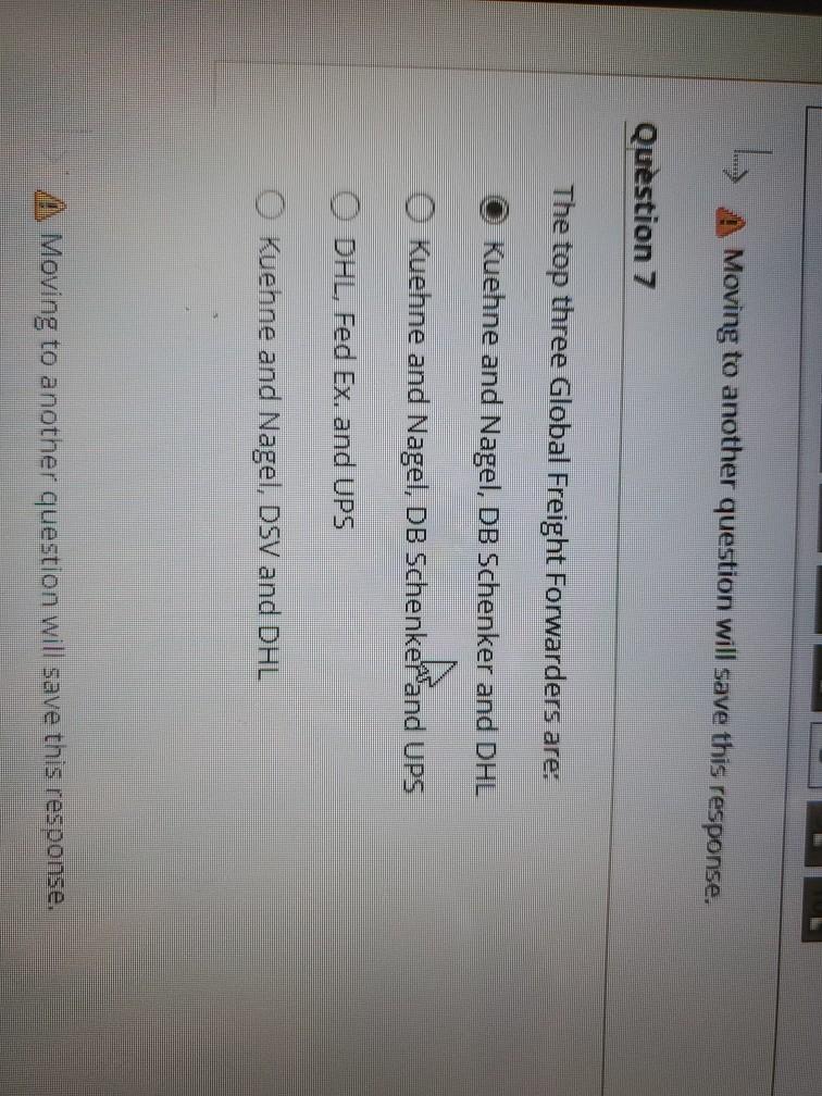 5 8 Moving to another question will save this