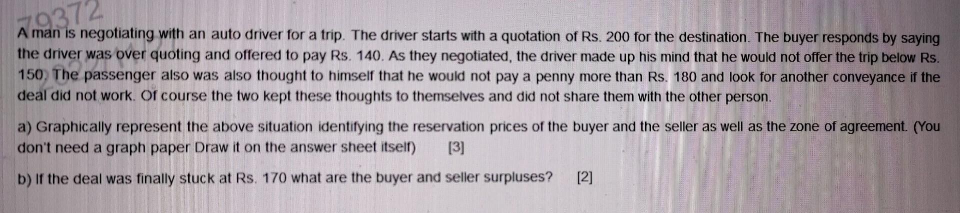 A man is negotiating with an auto driver for a