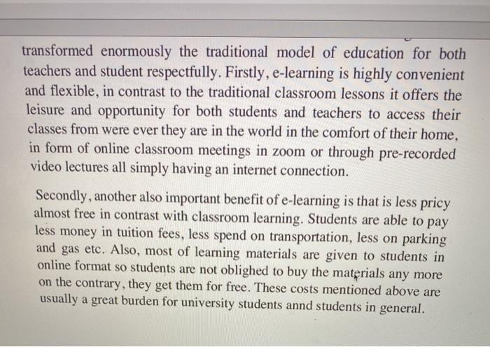 Please help!! Online Learning vs Classroom