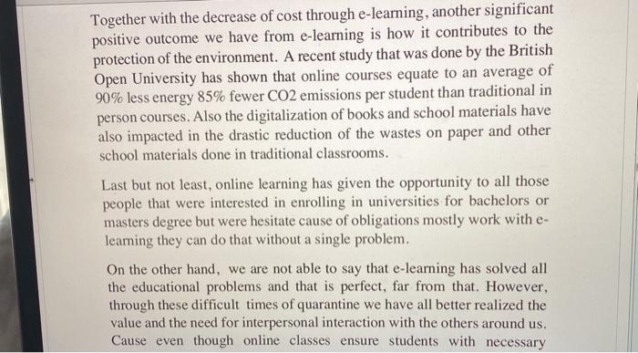 Please help!! Online Learning vs Classroom
