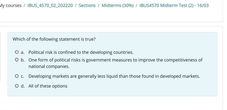 My courses / IBUS_4570_02_202220 / Sections /